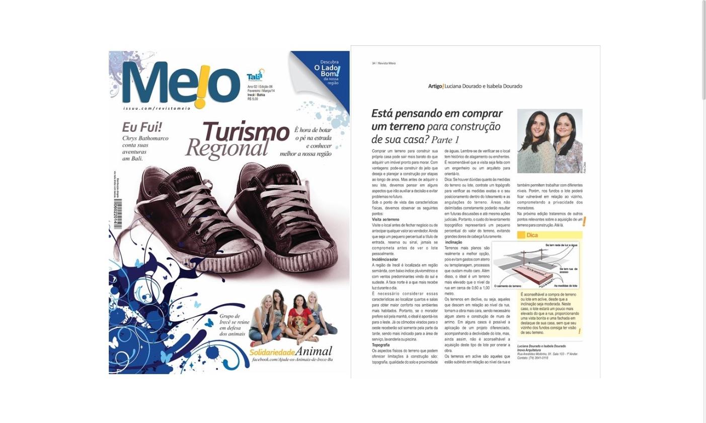 Artigo Revista Meio - Compra de Terreno